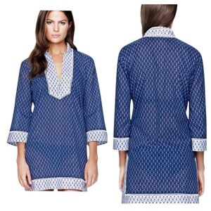 Tory Burch Boria printed tunic top swim cover-up